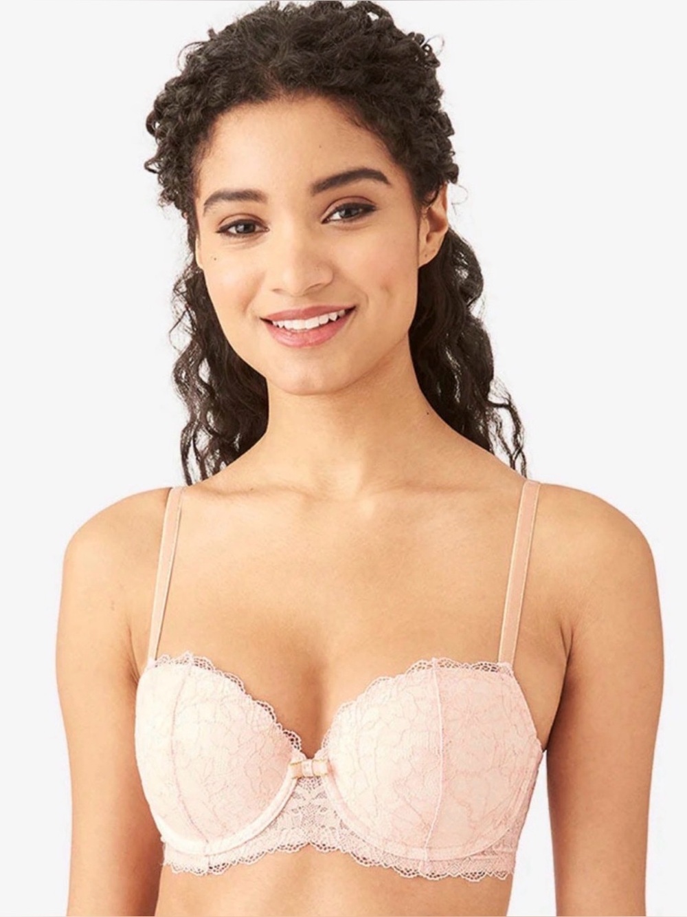 b.tempt'd by Wacoal Women's Lace Encounter Contour Bra, Rose Smoke Pink, 38C AMX
